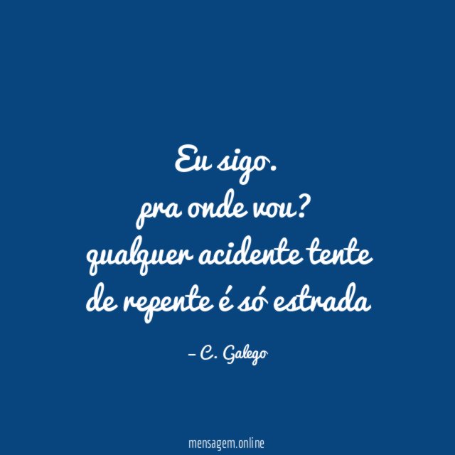 Eu sigo