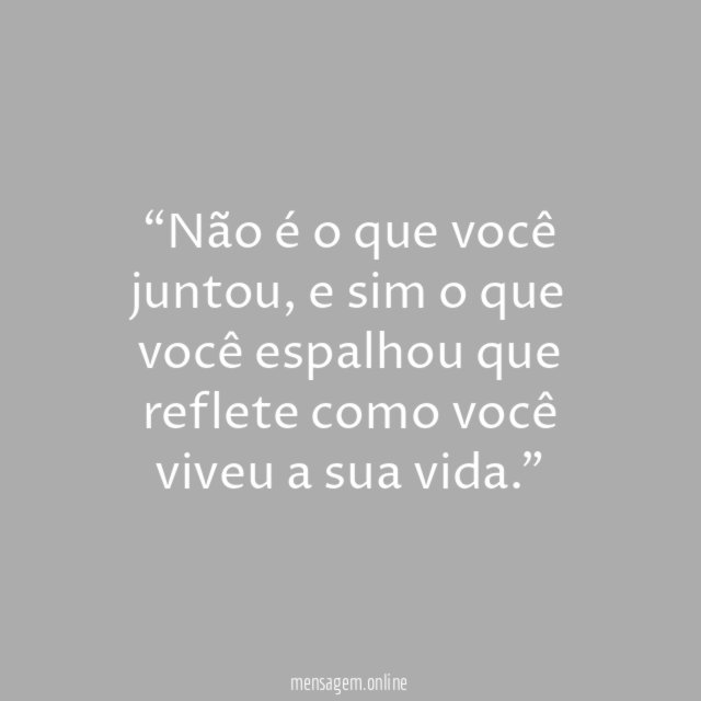 Não é o que você juntou