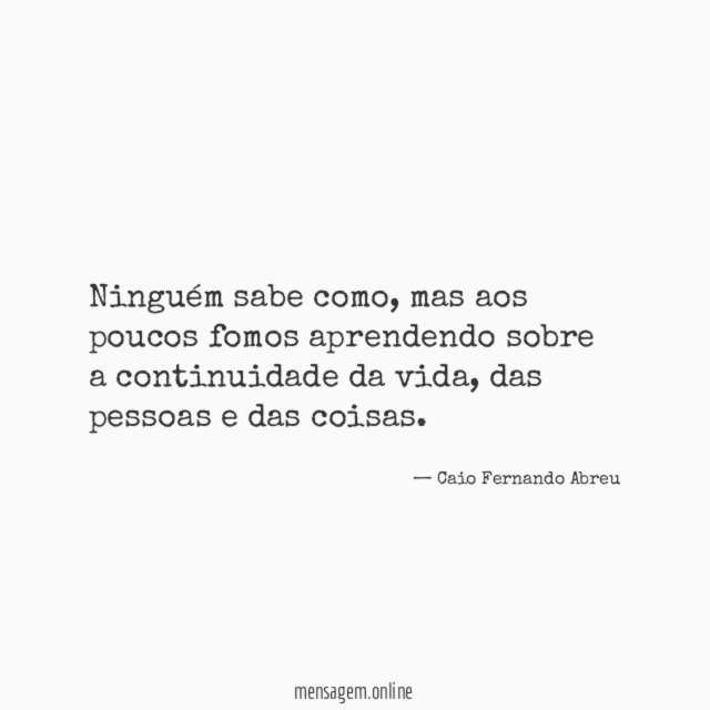 Ninguém sabe como