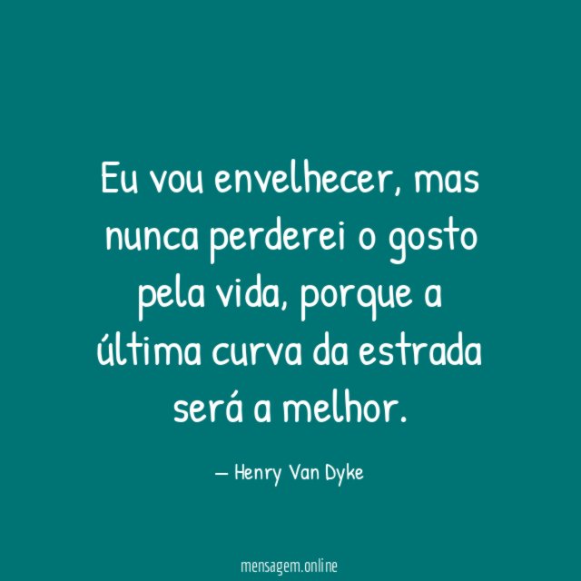 Eu vou envelhecer