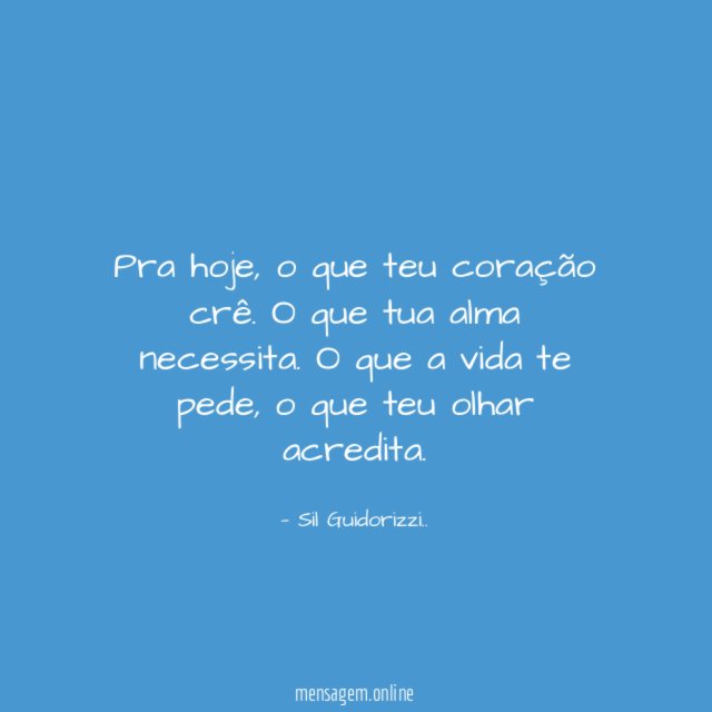 Pra hoje