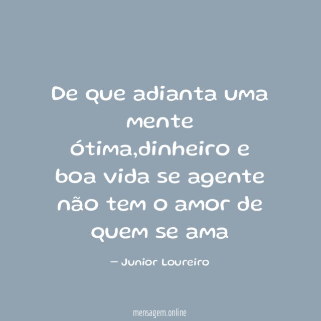 De que adianta uma mente ótima