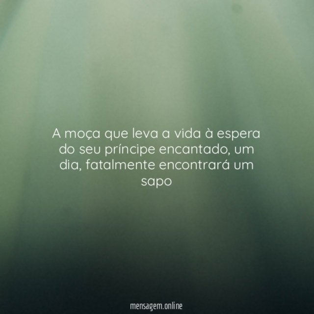 A moça que leva a vida à espera