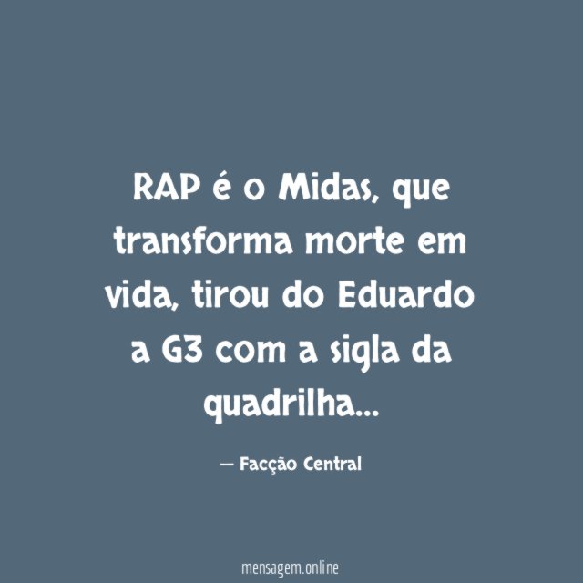 RAP é o Midas