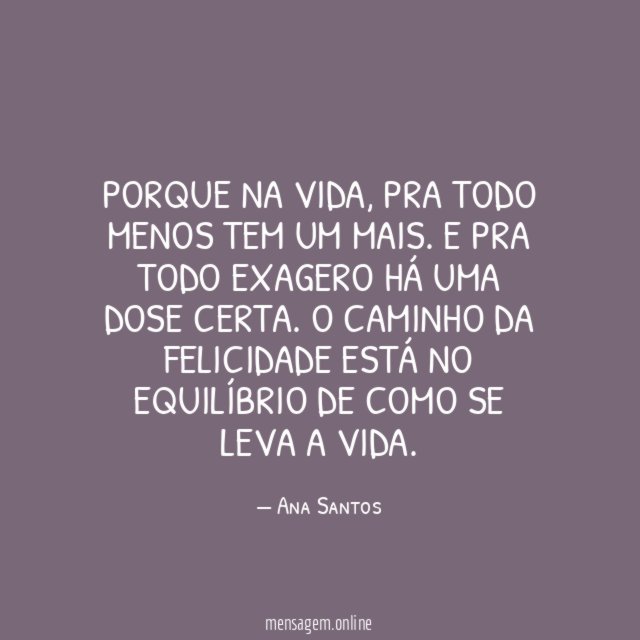 Porque na vida
