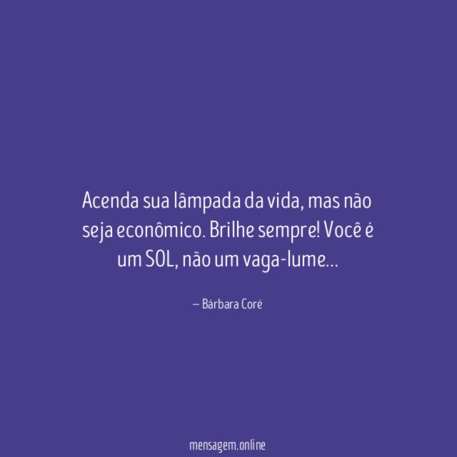 Acenda sua lâmpada da vida