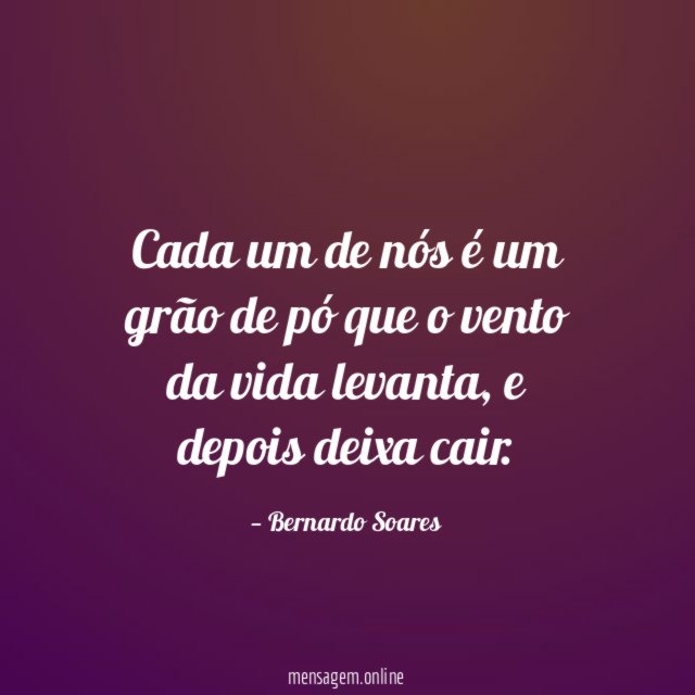 Cada um de nós é um grão de