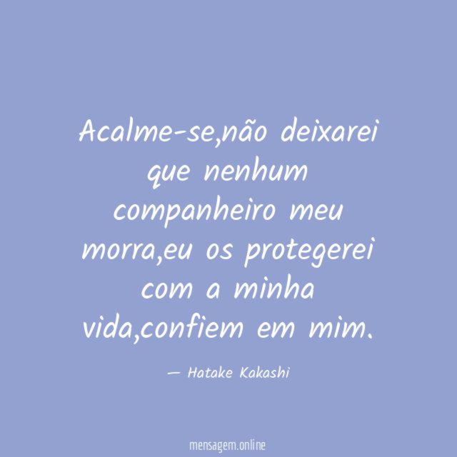 Acalme-se