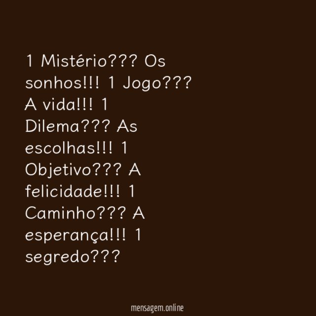 1 Mistério