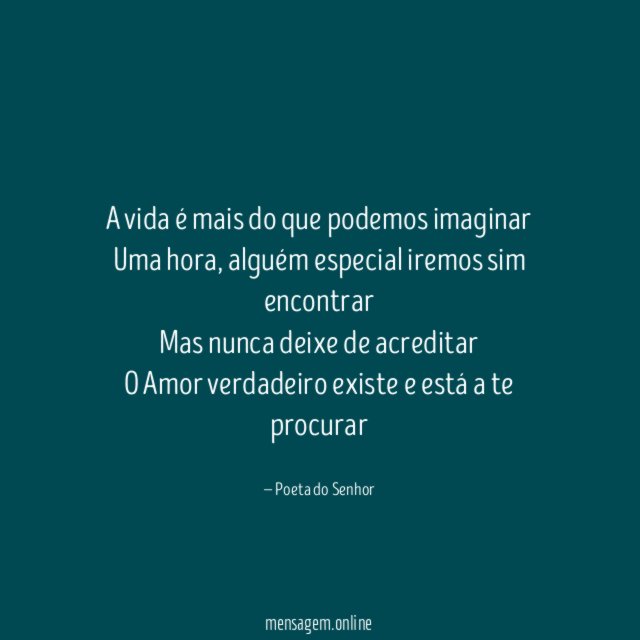 A vida é mais do que podemos imaginar Uma hora