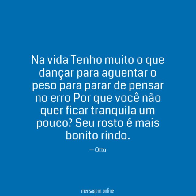 Na vida Tenho muito o que dançar para aguentar