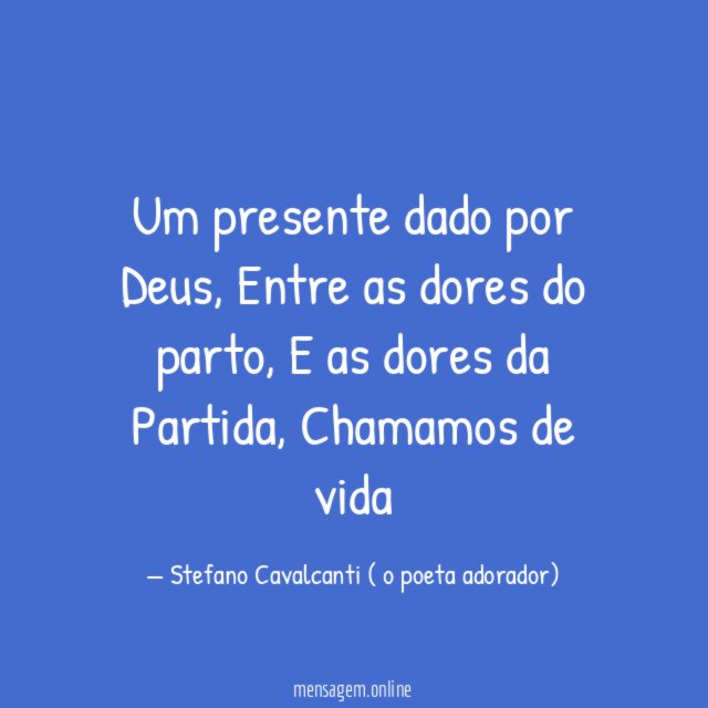 Um presente dado por Deus