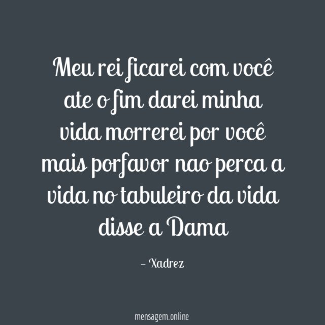 Meu rei ficarei com você ate o fim