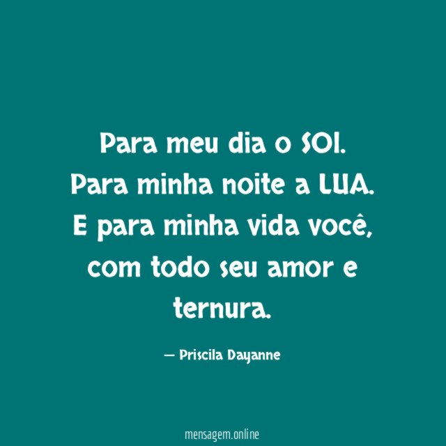 Para meu dia o SOl