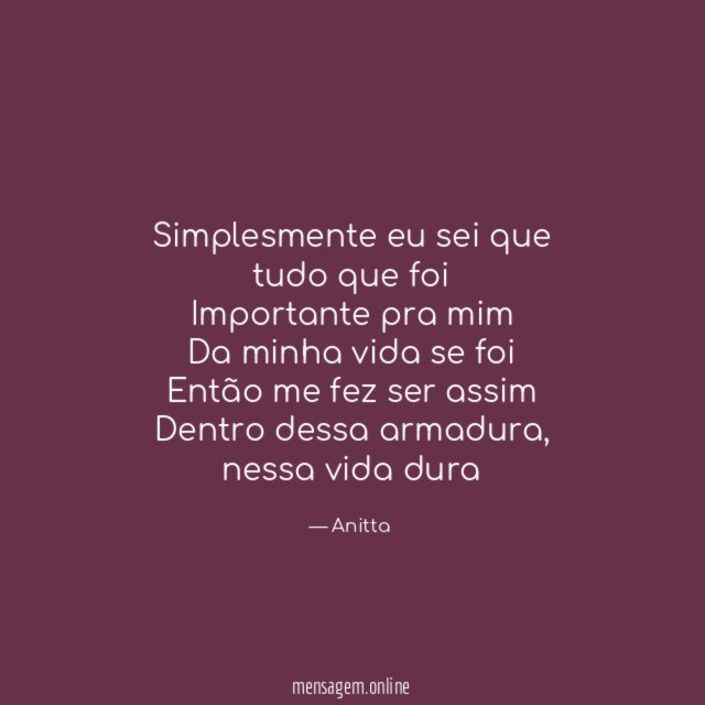 Simplesmente eu sei que tudo que foi Importante pra