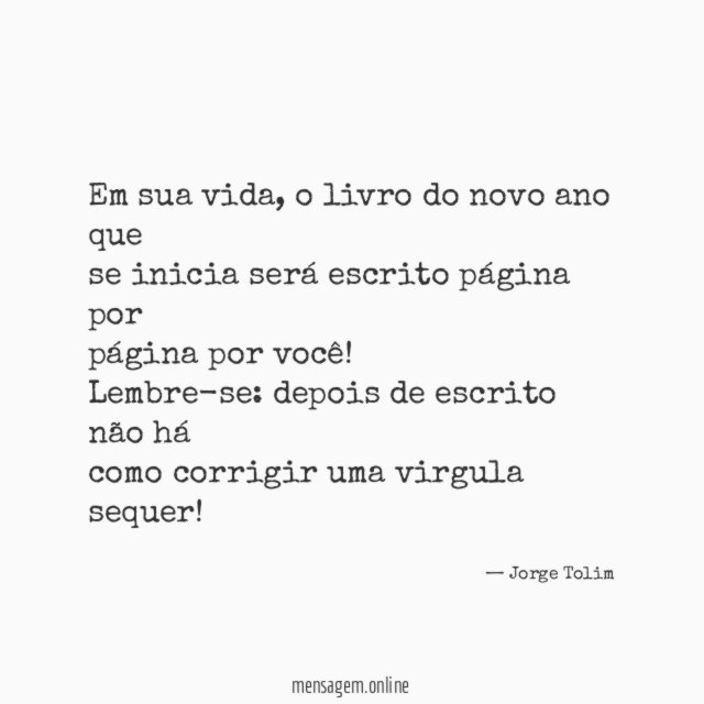 Em sua vida
