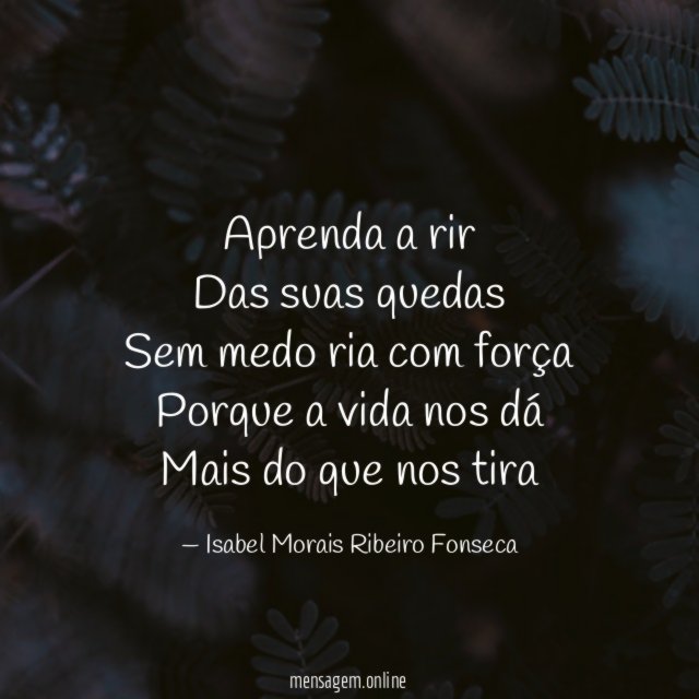 Aprenda a rir Das suas quedas Sem medo ria com