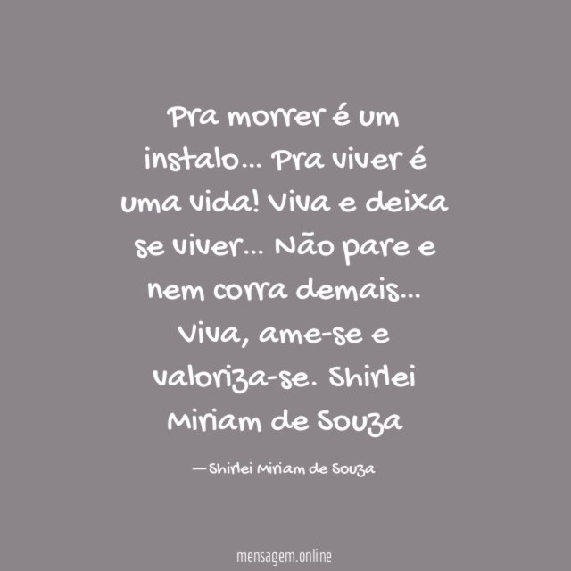 Pra morrer é um instalo