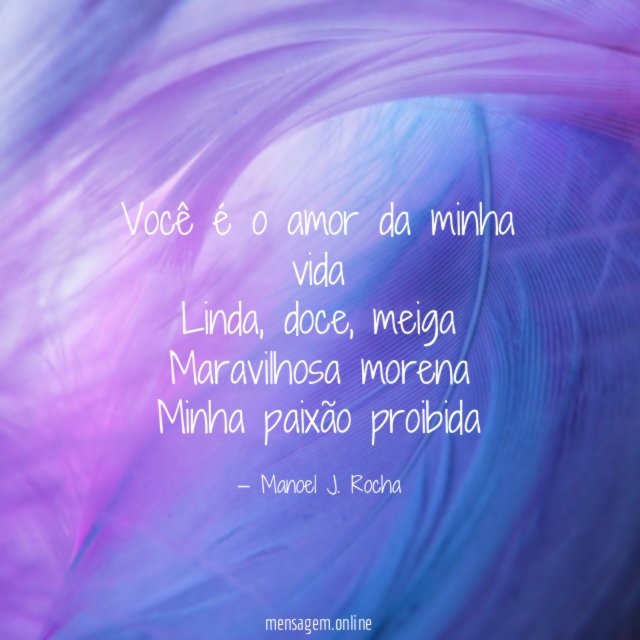 Você é o amor da minha vida Linda