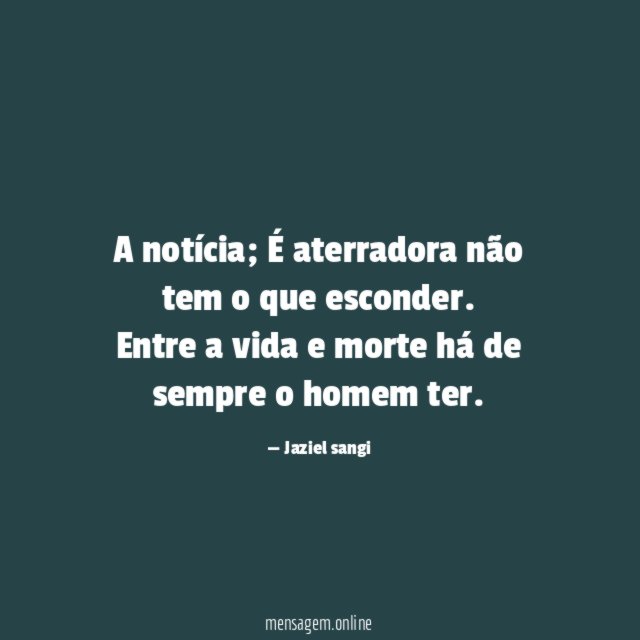A notícia