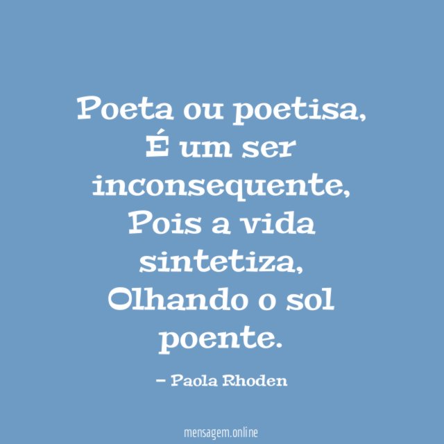 Poeta ou poetisa