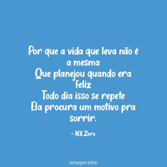 Por que a vida que leva não é