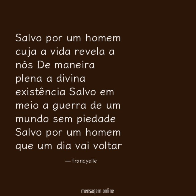 Salvo por um homem cuja a vida revela