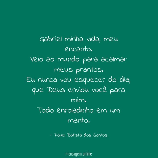 Gabriel minha vida