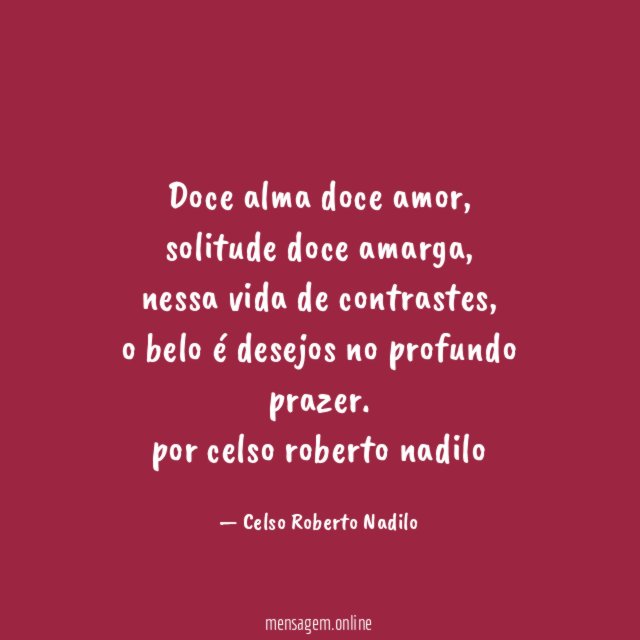 doce alma doce amor