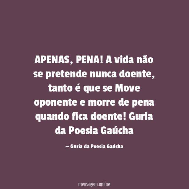 APENAS, PENA!
