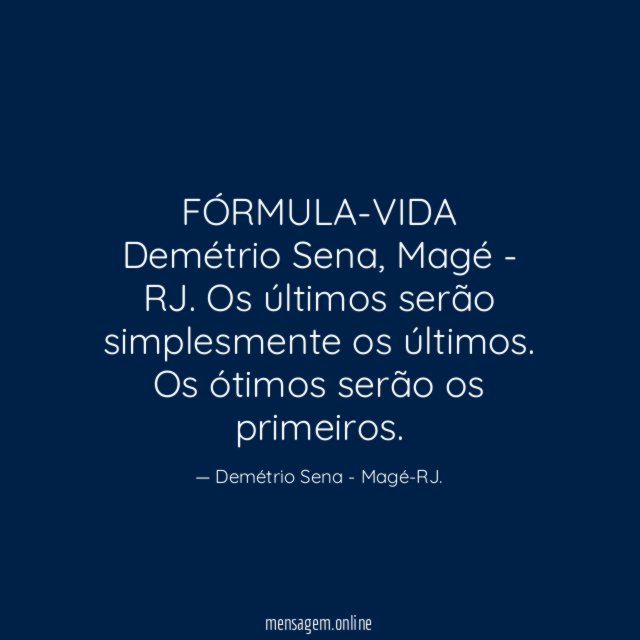 FÓRMULA-VIDA