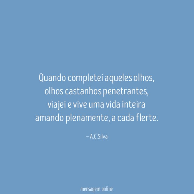 Quando completei aqueles olhos