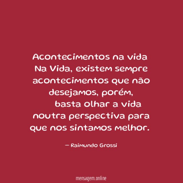 Acontecimentos na vida