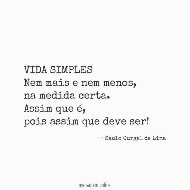 VIDA SIMPLES