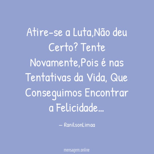 Atire-se a Luta