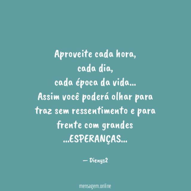 Aproveite cada hora