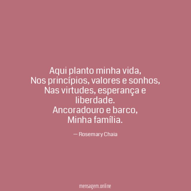 Aqui planto minha vida