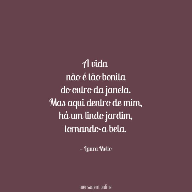 A vida não é tão bonita do outro da janela