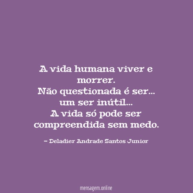 A vida humana viver e morrer