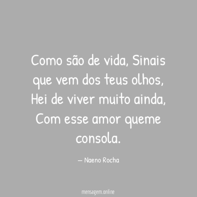 Como são de vida