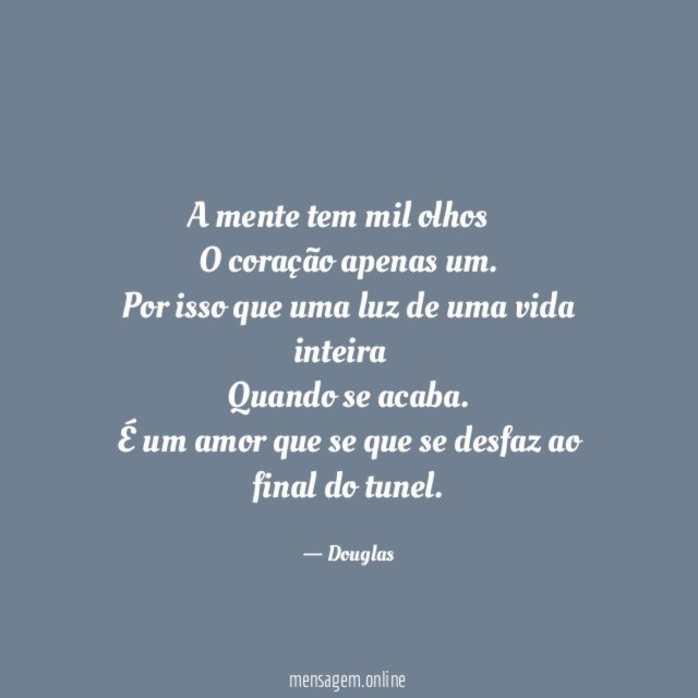 A mente tem mil olhos