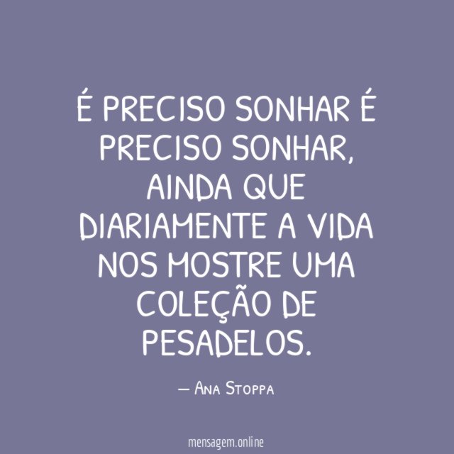 É Preciso Sonhar
