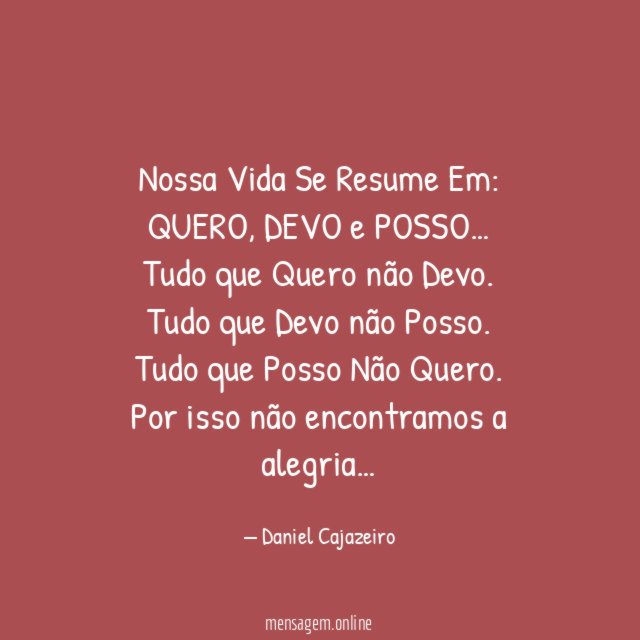 Nossa Vida Se Resume Em
