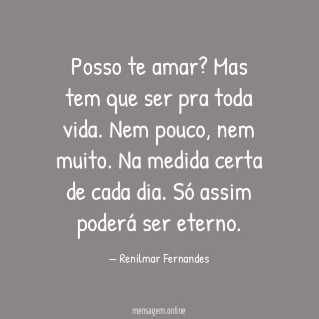 Posso te amar