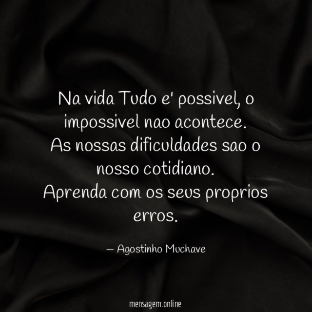 Na vida Tudo e' possivel