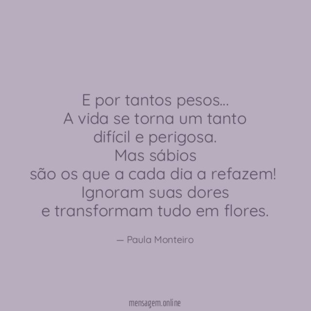 E por tantos pesos