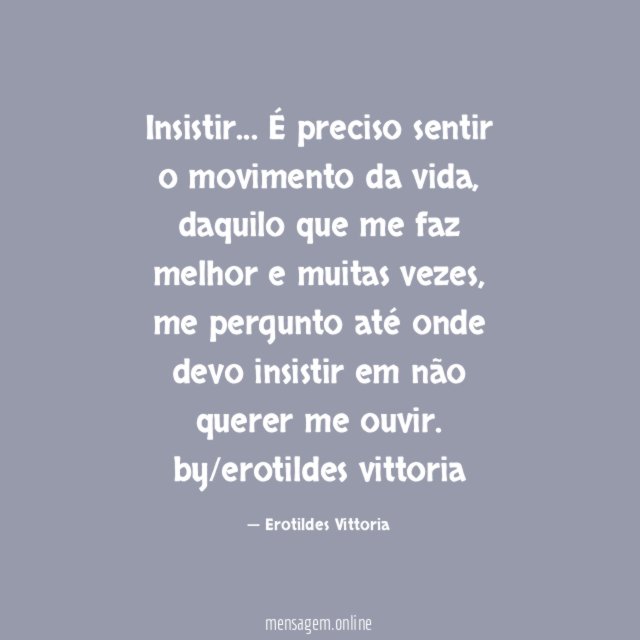 Insistir