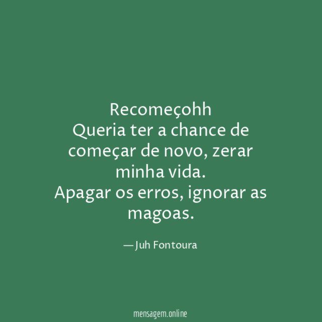 Recomeçohh