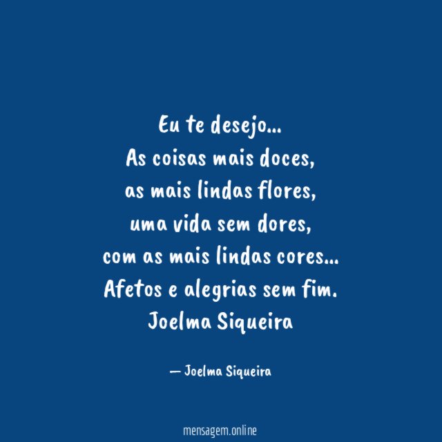 Eu te desejo