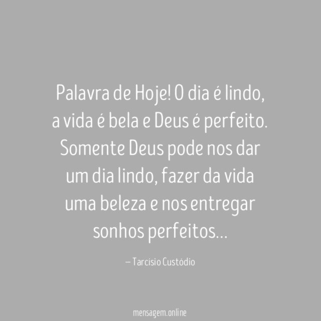 Palavra de Hoje
